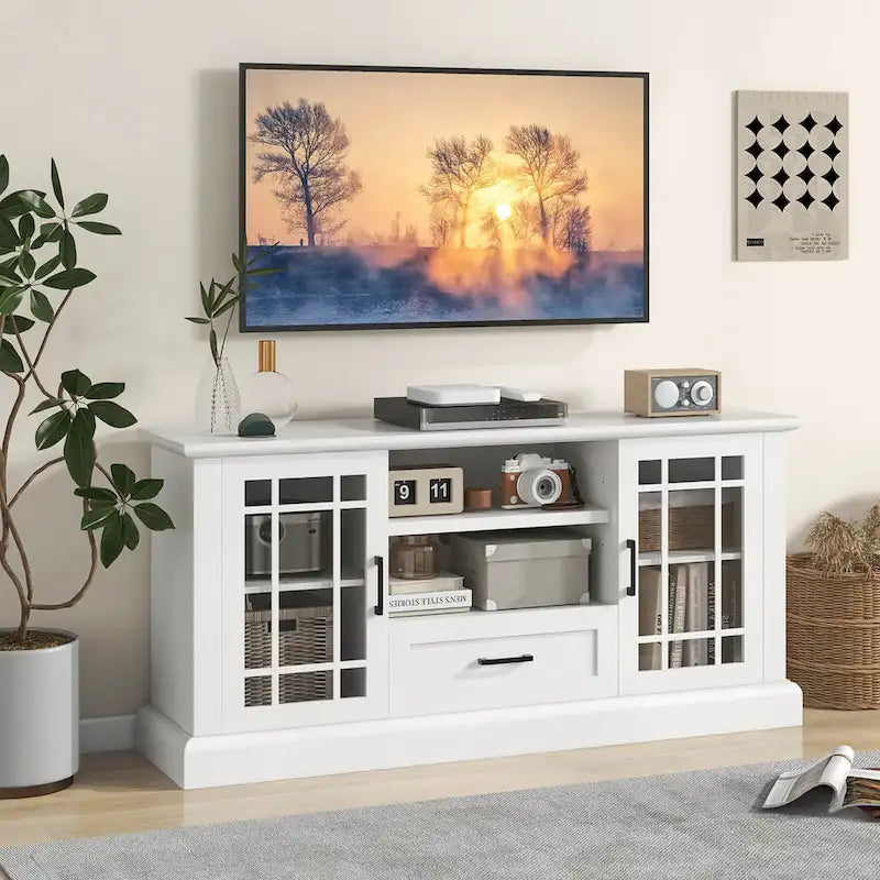 Letto a piattaforma minimalista in legno di pino rustico — Nessuna rete a molle richiesta