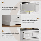 Cassettiera a 10 cassetti, Cassettiera grande in legno a 55 cassetti e comò