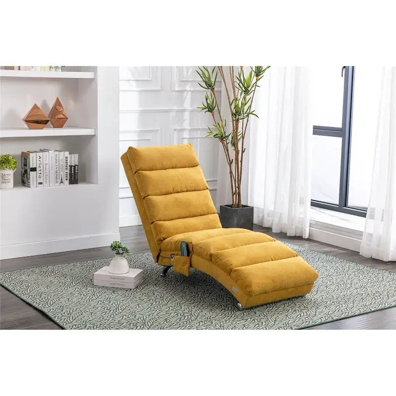 Chaise longue da interno in lino, moderna e lunga per ufficio o salotto