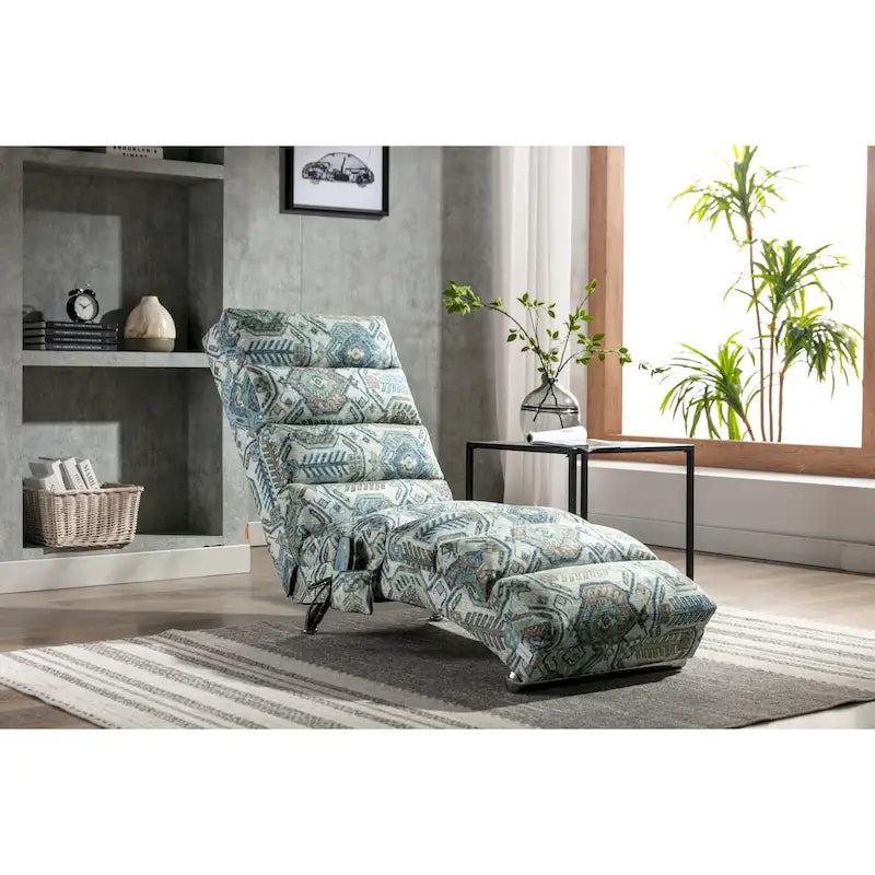 Chaise longue da interno in lino, moderna e lunga per ufficio o salotto