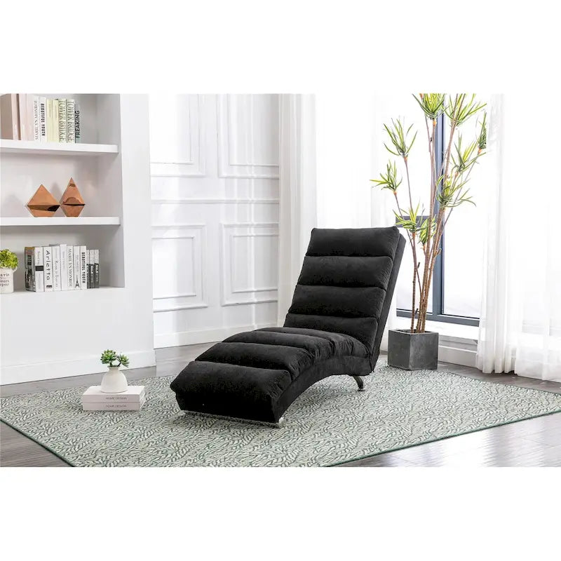 Chaise longue da interno in lino, moderna e lunga per ufficio o salotto