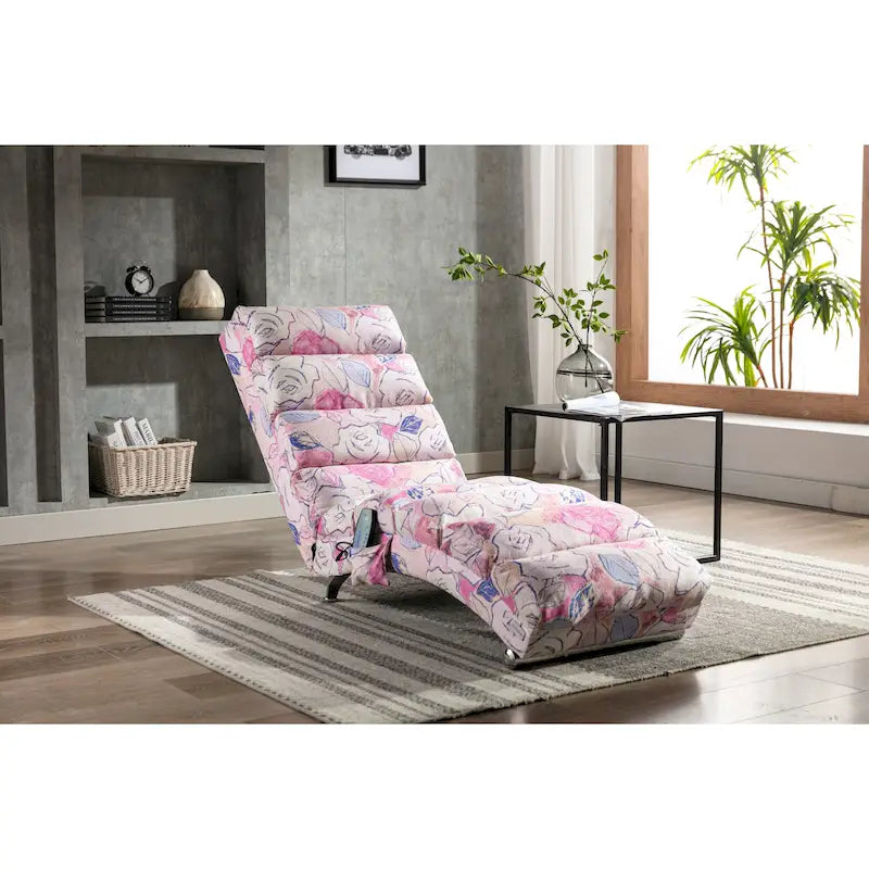 Chaise longue da interno in lino, moderna e lunga per ufficio o salotto