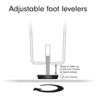 Mobile TV rettangolare per TV fino a 75" — 173 cm di larghezza con armadietto contenitore