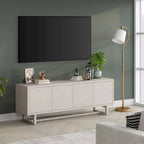 Mobile TV rettangolare per TV fino a 75" — 173 cm di larghezza con armadietto contenitore