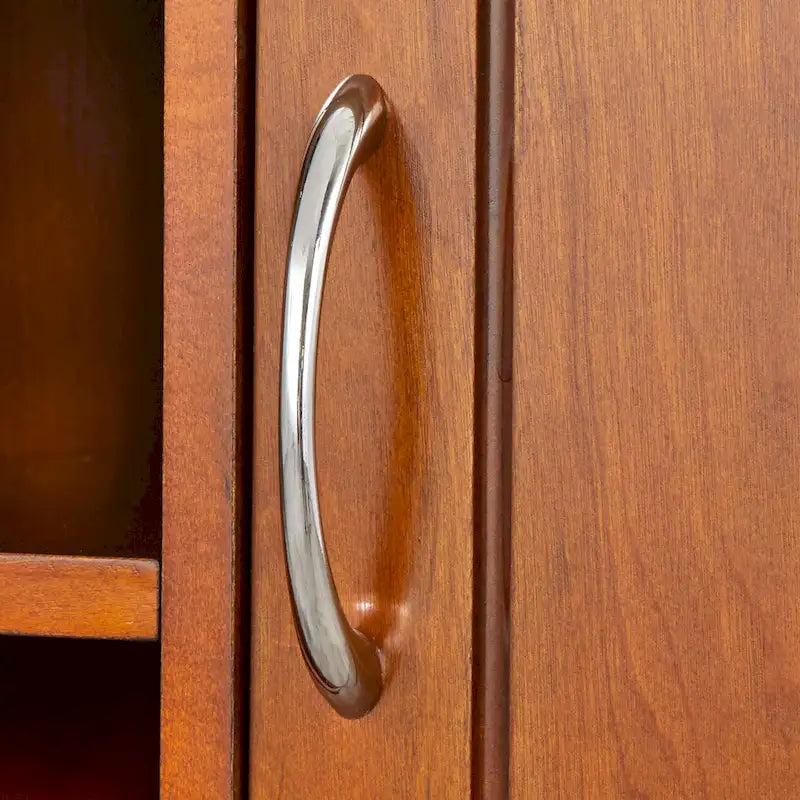 Carrello da cucina mobile per microonde con 7 scomparti e rotelle bloccabili