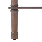 Consolle rettangolare con gambe tornite e dettagli intagliati — 71 cm di larghezza