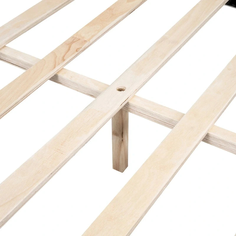 Daybed a L in lino con gambe in legno massello