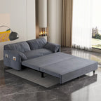 Divano Letto Estraibile Queen, Divano Letto Convertibile 3-in-1 con Contenitore Laterale