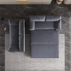 Divano Letto Estraibile Queen, Divano Letto Convertibile 3-in-1 con Contenitore Laterale