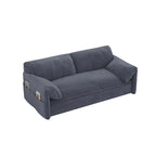 Divano Letto Estraibile Queen, Divano Letto Convertibile 3-in-1 con Contenitore Laterale