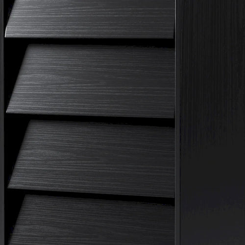 Cassettiera alta in legno a 4 cassetti per camera da letto e soggiorno